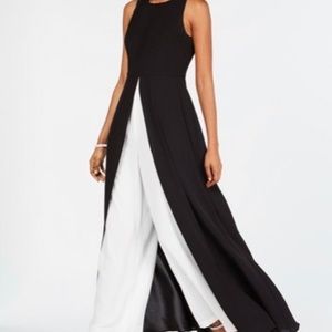 COPY - Adrianna Papell Colorblocked Overlay Jumps…